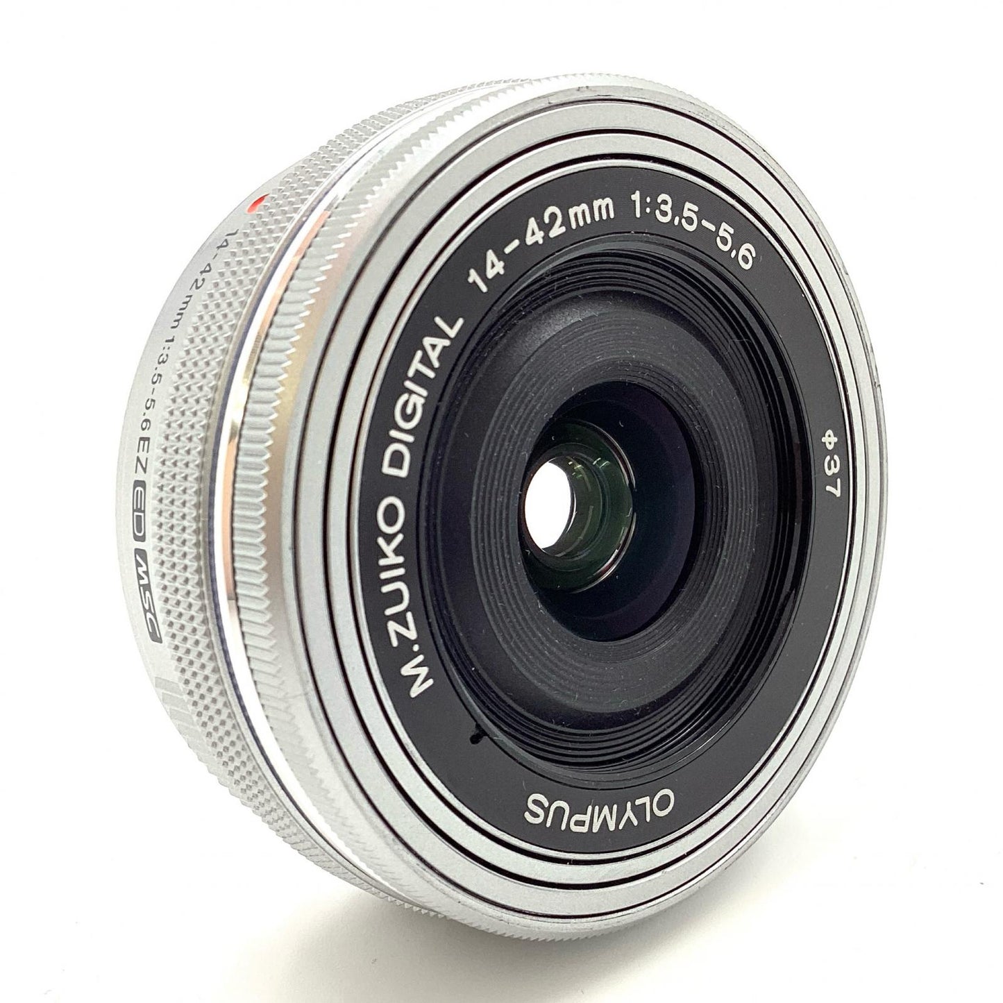 【全額返金保証】【最速発送】OLYMPUS M.ZUIKO DIGITAL ED 14-42mm F3.5-5.6 EZ [シルバー] 動作確認済