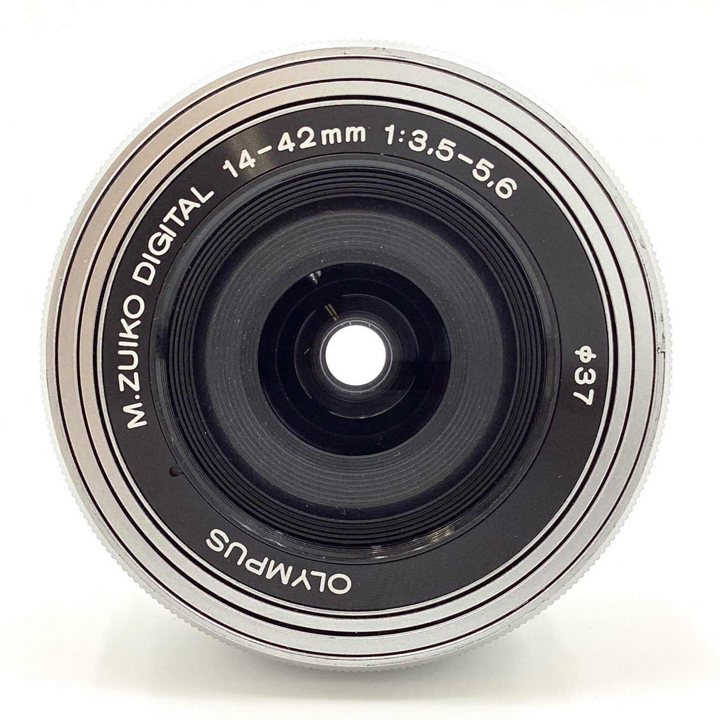 【全額返金保証】【最速発送】OLYMPUS M.ZUIKO DIGITAL ED 14-42mm F3.5-5.6 EZ [シルバー] 動作確認済