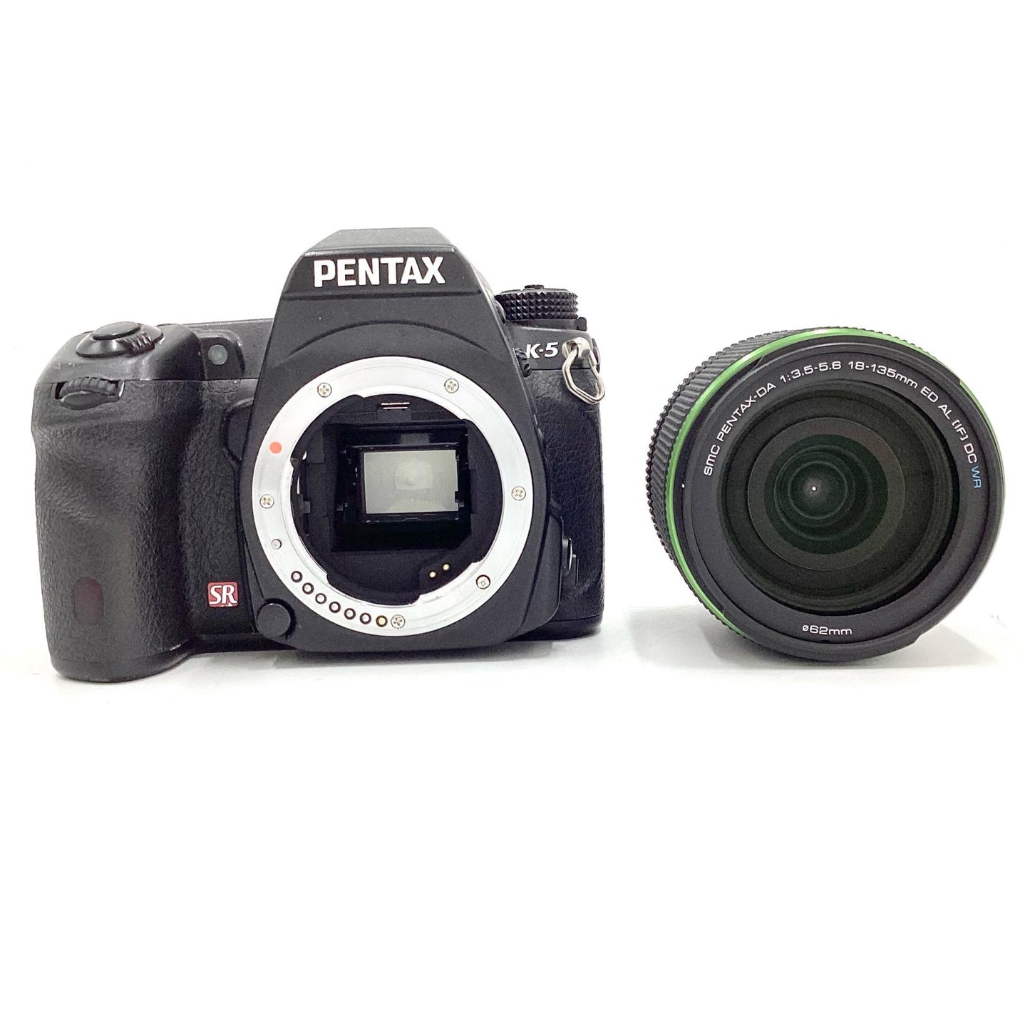 【全額返金保証】【最速発送】PENTAX デジタル一眼 PENTAX K-5 18-135レンズキット ブラック 動作確認済