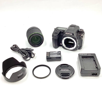 【全額返金保証】【最速発送】PENTAX デジタル一眼 PENTAX K-5 18-135レンズキット ブラック 動作確認済
