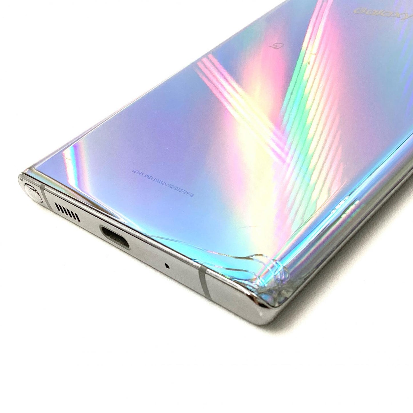 【最速発送】SAMSUNG Galaxy Note10+ 256GB オーラグロー au SCV45 白ロム【難有】