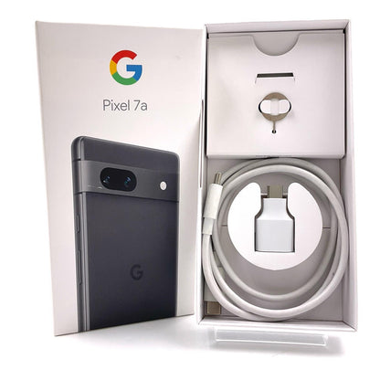 【全額返金保証】【最速発送】Google Pixel 7a 128GB チャコール au SIMフリー 白ロム 美品 動作確認済