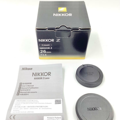 【全額返金保証】【最速発送】Nikon NIKKOR Z 26mm f/2.8 超美品 動作確認済
