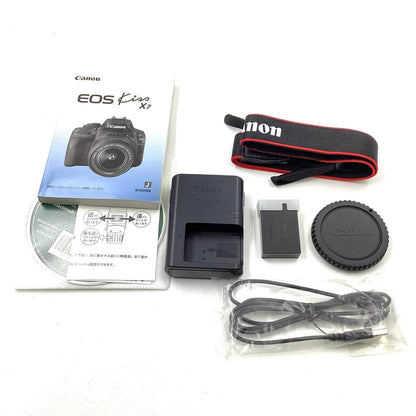 【全額返金保証】【最速発送】Canon デジタル一眼 EOS Kiss X7 ボディ ブラック 動作確認済