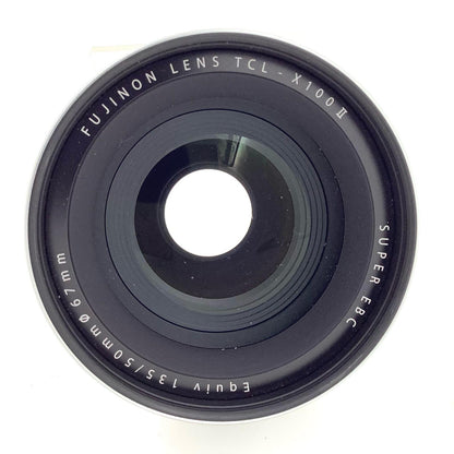 【全額返金保証】【最速発送】FUJIFILM TCL-X100II テレコンバージョンレンズ [シルバー] 動作確認済