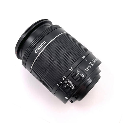 【全額返金保証】【最速発送】Canon EF-S18-55mm F3.5-5.6 IS STM 動作確認済