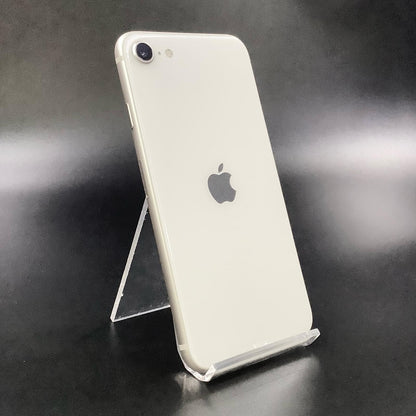 【全額返金保証】【最速発送】Apple iPhone iPhone SE（第3世代） 128GB スターライト Softbank 白ロム 動作確認済 77%
