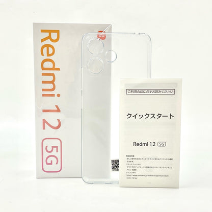 【全額返金保証】【最速発送】Xiaomi Redmi 12 5G 128GB ミッドナイトブラック Softbank A401XM 白ロム 美品 動作確認済