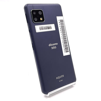 【全額返金保証】【最速発送】SHARP AQUOS sense5G 64GB ニュアンスブラック docomo SH-53A 白ロム 動作確認済