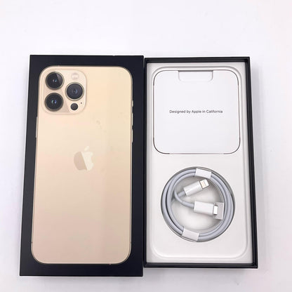 【全額返金保証】【最速発送】Apple iPhone iPhone 13 Pro Max 256GB ゴールド docomo SIMフリー 白ロム 動作確認済 84%