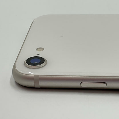 【全額返金保証】【最速発送】Apple iPhone iPhone SE（第3世代） 64GB スターライト Softbank 白ロム 動作確認済 84.2%