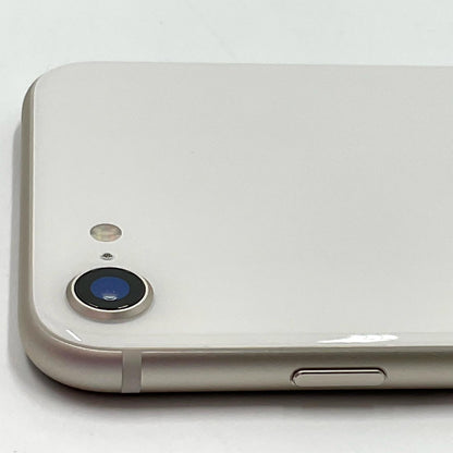 【全額返金保証】【最速発送】Apple iPhone iPhone SE（第3世代） 64GB スターライト Softbank 白ロム 動作確認済 90%