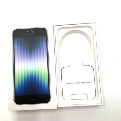 【全額返金保証】【最速発送】Apple iPhone iPhone SE（第3世代） 64GB スターライト Softbank 白ロム 美品 動作確認済 94%