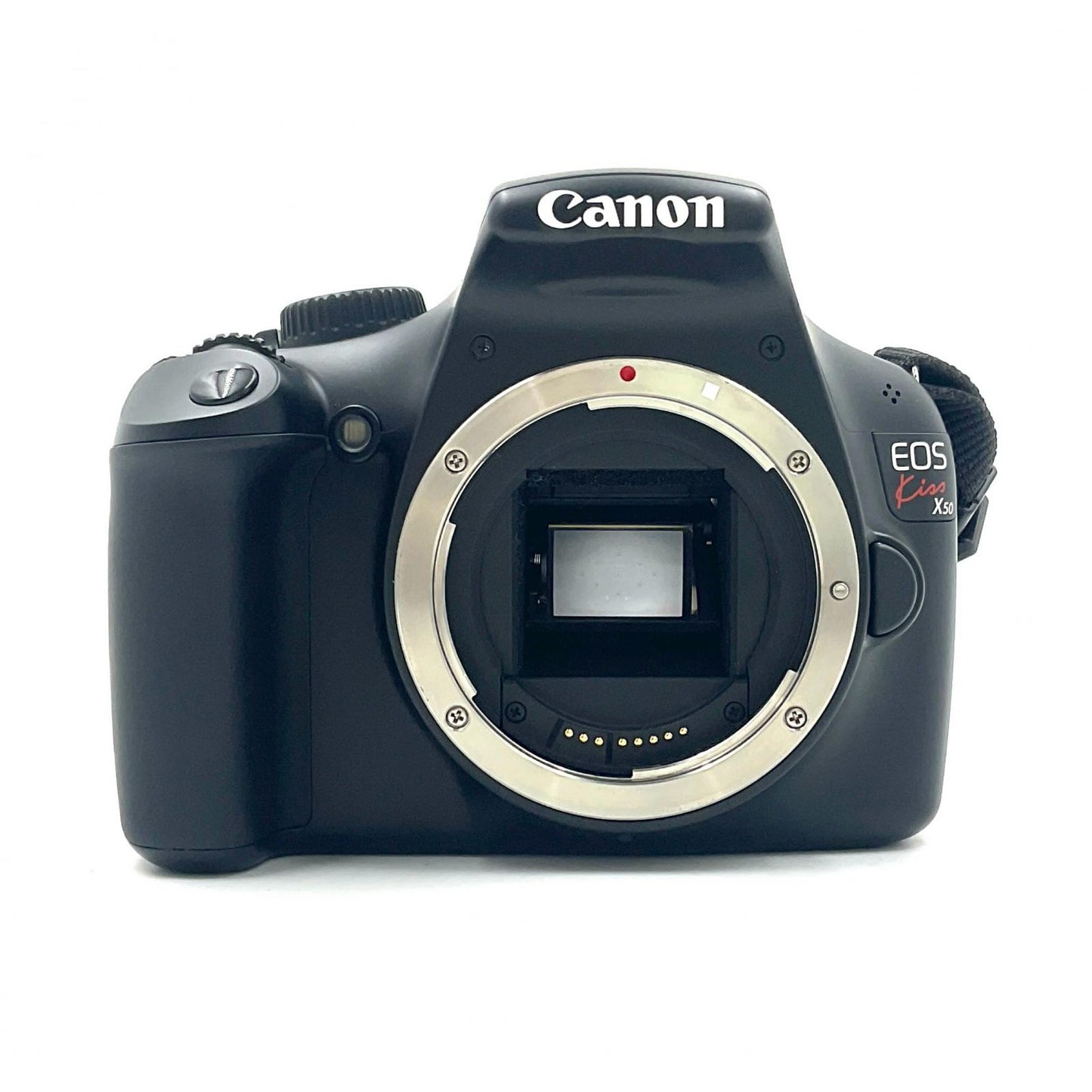 【全額返金保証】【最速発送】Canon デジタル一眼 EOS Kiss X50 ボディ ブラック 動作確認済