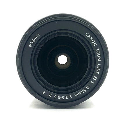 【全額返金保証】【最速発送】Canon EF-S18-55mm F3.5-5.6 IS II 美品 動作確認済