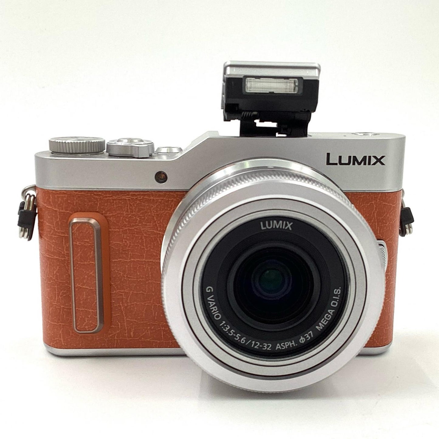 【全額返金保証】【最速発送】Panasonic デジタル一眼 LUMIX DC-GF10W-D ダブルレンズキット オレンジ 美品 動作確認済