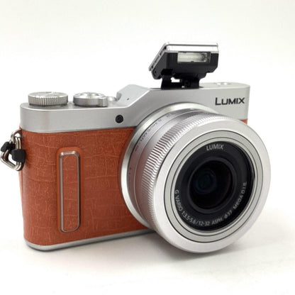 【全額返金保証】【最速発送】Panasonic デジタル一眼 LUMIX DC-GF10W-D ダブルレンズキット オレンジ 美品 動作確認済
