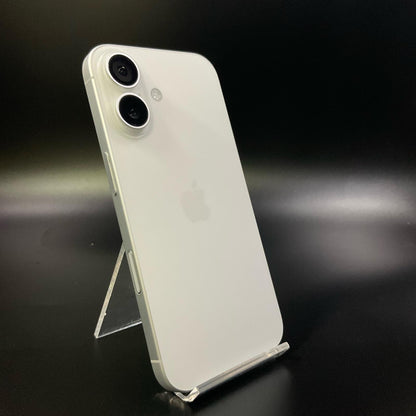 【全額返金保証】【最速発送】Apple iPhone iPhone 16 128GB ホワイト au SIMフリー 白ロム 美品 動作確認済 100%