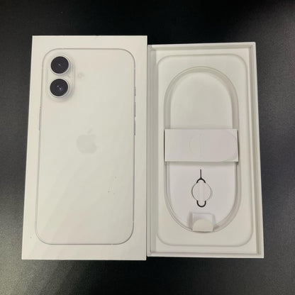 【全額返金保証】【最速発送】Apple iPhone iPhone 16 128GB ホワイト au SIMフリー 白ロム 美品 動作確認済 100%
