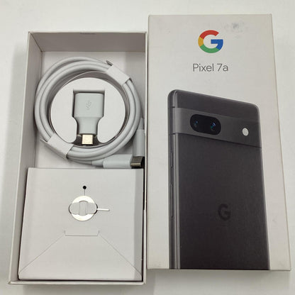 【全額返金保証】【最速発送】Google Pixel 7a 128GB チャコール au G82U8 白ロム 動作確認済