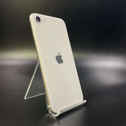 【全額返金保証】【最速発送】Apple iPhone iPhone SE（第3世代） 128GB スターライト SIMフリー 白ロム 美品 動作確認済 90%