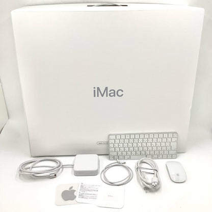 【全額返金保証】【最速発送】Apple iMac 24インチ Apple M3 8GB SSD 512GB シルバー 美品 動作確認済