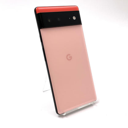 【全額返金保証】【最速発送】Google Pixel 6 128GB Kinda Coral au GR1YH 白ロム 美品 動作確認済