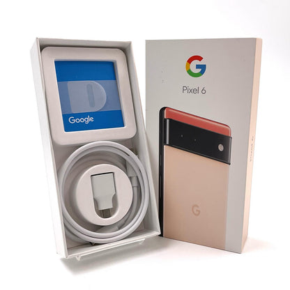【全額返金保証】【最速発送】Google Pixel 6 128GB Kinda Coral au GR1YH 白ロム 美品 動作確認済