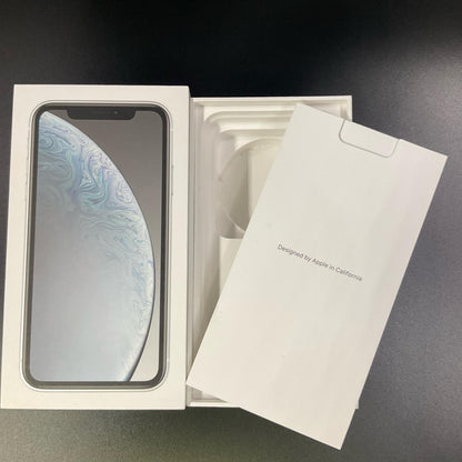 【全額返金保証】【最速発送】Apple iPhone iPhone XR 256GB ホワイト Softbank 白ロム 動作確認済 90%