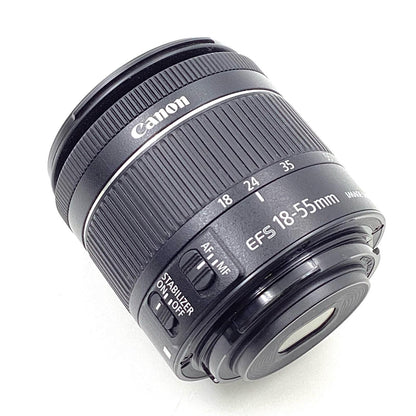 【全額返金保証】【最速発送】Canon EF-S18-55mm F4-5.6 IS STM 美品 動作確認済