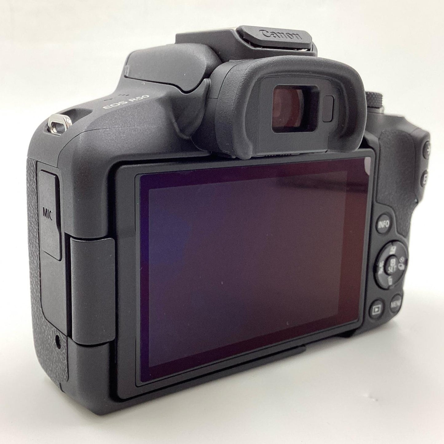【全額返金保証】【最速発送】Canon デジタル一眼 EOS R50 ダブルズームキット [ブラック] ブラック 美品 動作確認済