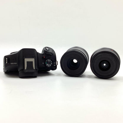 【全額返金保証】【最速発送】Canon デジタル一眼 EOS R50 ダブルズームキット [ブラック] ブラック 美品 動作確認済