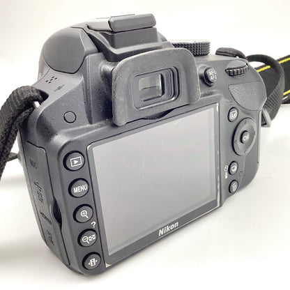 【全額返金保証】【最速発送】Nikon デジタル一眼 D3200 ブラック 動作確認済