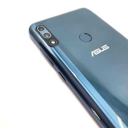【全額返金保証】【最速発送】ASUS ZenFone Max Pro 64GB ミッドナイトブルー SIMフリー ASUS_X01BDA 白ロム 美品 動作確認済