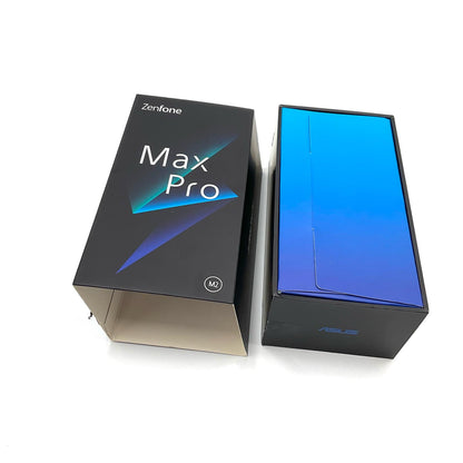【全額返金保証】【最速発送】ASUS ZenFone Max Pro 64GB ミッドナイトブルー SIMフリー ASUS_X01BDA 白ロム 美品 動作確認済