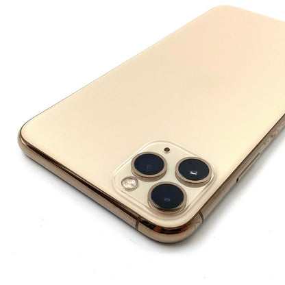 【全額返金保証】【最速発送】Apple iPhone iPhone 11 Pro Max 64GB ゴールド au SIMフリー 白ロム 動作確認済 86%
