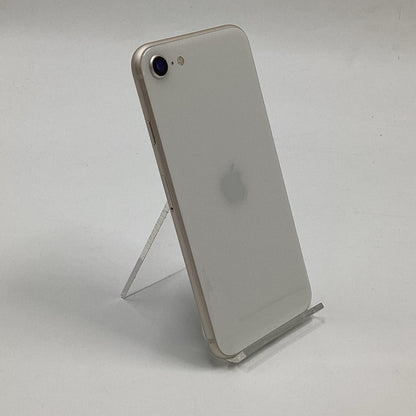 【全額返金保証】【最速発送】Apple iPhone iPhone SE（第3世代） 256GB スターライト Softbank SIMフリー 白ロム 動作確認済 80%