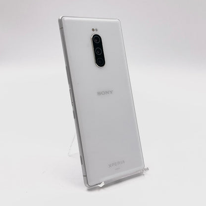 【全額返金保証】【最速発送】Sony Xperia Xperia1 64GB ホワイト au SOV40 白ロム 動作確認済