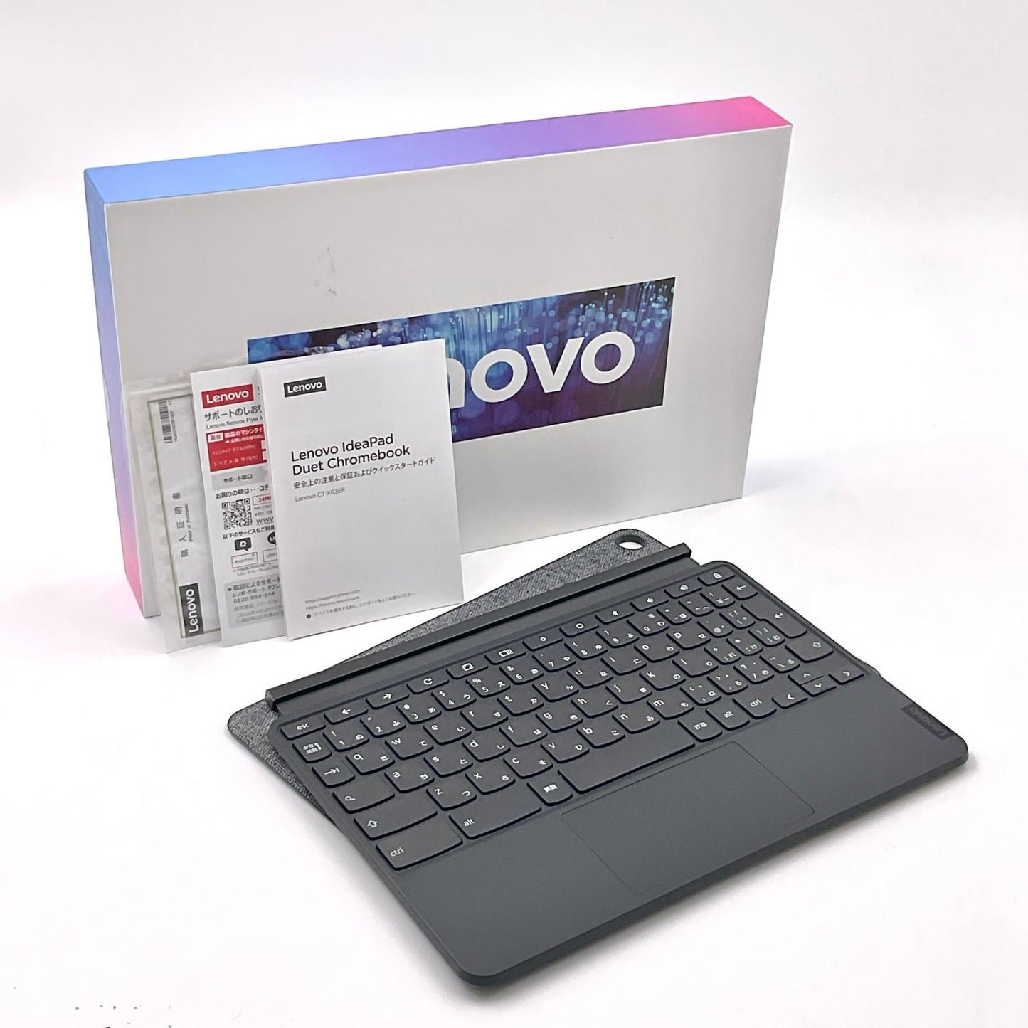 【全額返金保証】【最速発送】Lenovo IDEAPAD Duet Chromebook　 CT-X636F Media Tek Kompanio 500 (スレッド数8、1989GHz) 4GB 128GB 97% 超美品 動作確認済