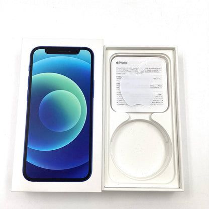 【全額返金保証】【最速発送】Apple iPhone iPhone 12 mini 128GB ブルー au 白ロム 動作確認済 80%
