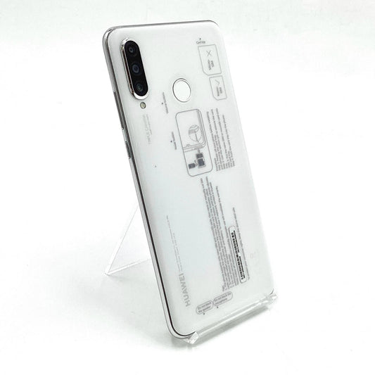 【全額返金保証】【最速発送】Huawei P 30 lite 64GB パールホワイト SIMフリー MAR-LX2J 白ロム 動作確認済