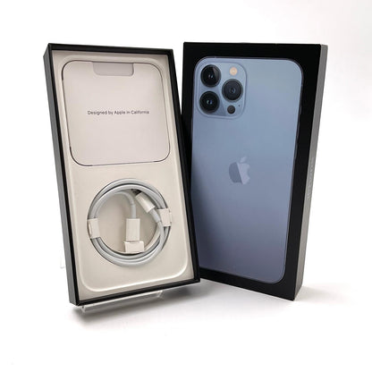 【全額返金保証】【最速発送】Apple iPhone iPhone 13 Pro Max 256GB シエラブルー Softbank 動作確認済 78%