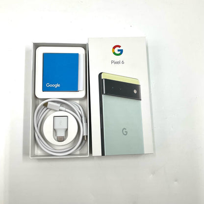 【全額返金保証】【最速発送】Google Pixel 6 128GB Sorta Seafoam（ソーターシーフォーム） SIMフリー GR1YH 白ロム 動作確認済