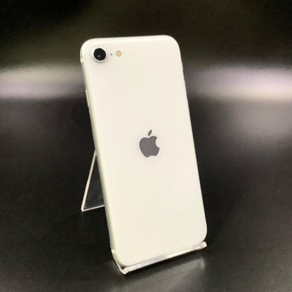 【全額返金保証】【最速発送】Apple iPhone iPhone SE（第2世代） 128GB ホワイト mineo SIMフリー 白ロム 動作確認済 84%