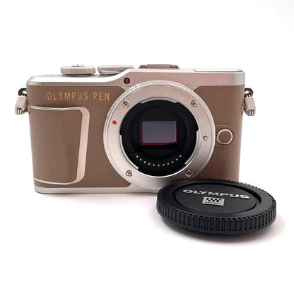 【全額返金保証】【最速発送】OLYMPUS デジタル一眼 E-PL10　ボディ　ブラウン 超美品 動作確認済