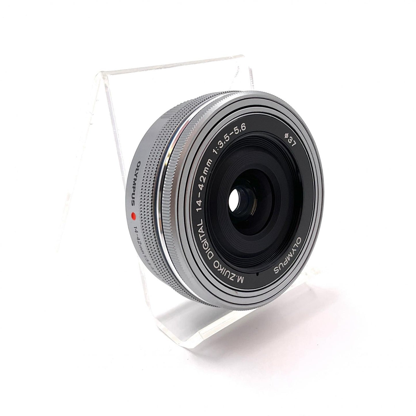 【全額返金保証】【最速発送】OLYMPUS M.ZUIKO DIGITAL ED 14-42mm F3.5-5.6 EZ [シルバー] 超美品 動作確認済