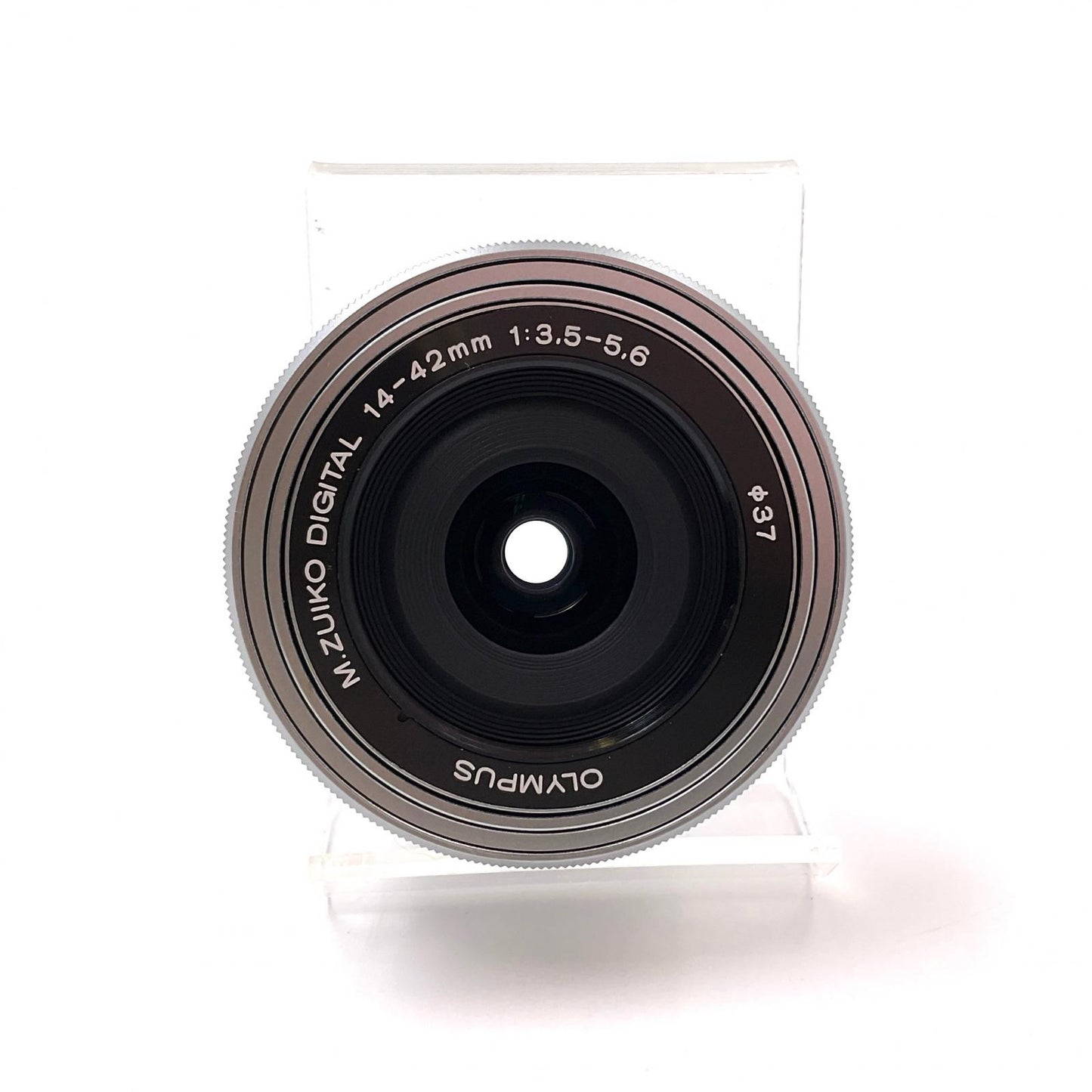 【全額返金保証】【最速発送】OLYMPUS M.ZUIKO DIGITAL ED 14-42mm F3.5-5.6 EZ [シルバー] 超美品 動作確認済