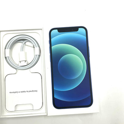 【全額返金保証】【最速発送】Apple iPhone iPhone 12 mini 64GB ブルー SIMフリー 白ロム 美品 動作確認済 85%
