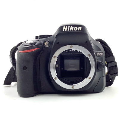 【全額返金保証】【最速発送】Nikon デジタル一眼 D5200 ボディ ブラック 美品 動作確認済