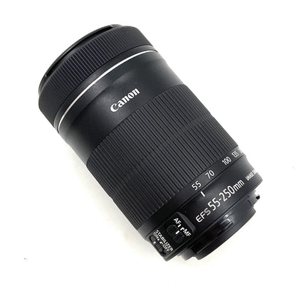 【全額返金保証】【最速発送】Canon EF-S55-250mm F4-5.6 IS STM 美品 動作確認済